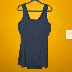 HALARA Deep Blue Sleeveless Jumpsuit